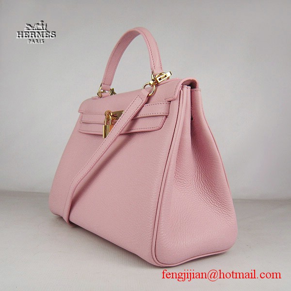 Hermes Kelly 32cm Togo Leather Bag Pink 6108 Gold Hardware Hermes Kelly 32cm Togo Leather Bag Pink 6108 Gold Hardware