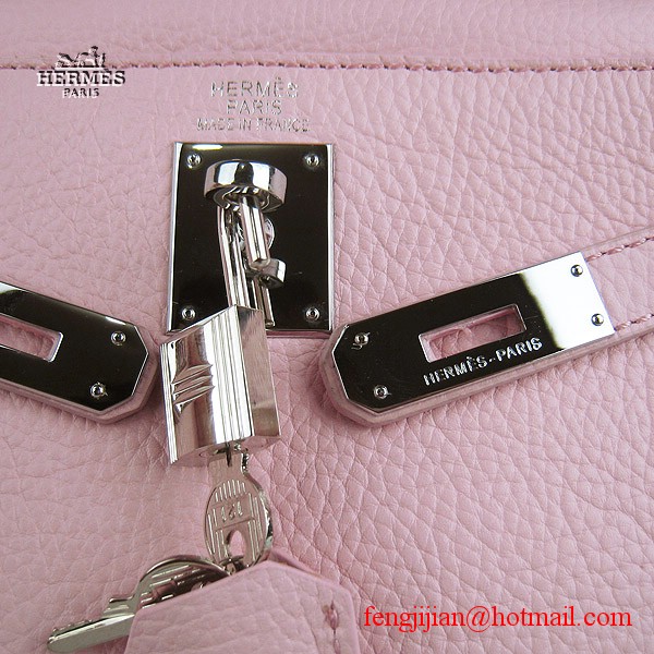Hermes Kelly 32cm Togo Leather Bag Pink 6108 Silver Hardware Hermes Kelly 32cm Togo Leather Bag Pink 6108 Silver Hardware
