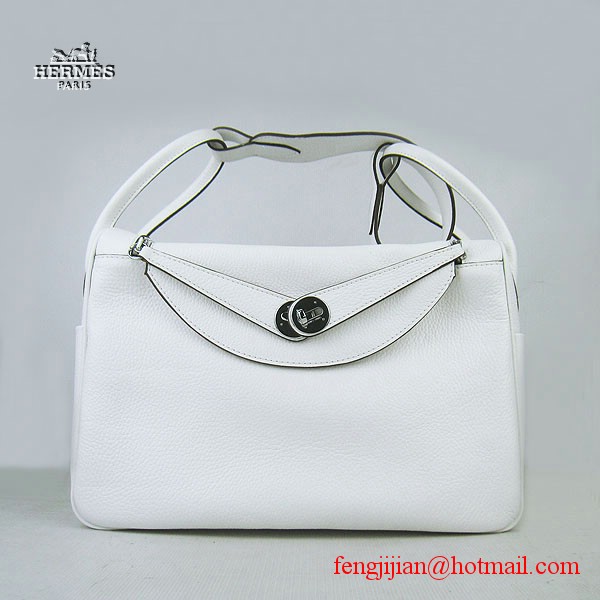 Hermes Women Shoulder Bag White 6208