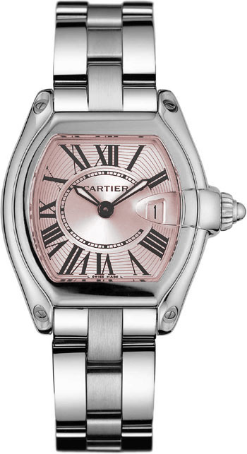 Cartier Roadster Series Stainless Steel Ladies Swiss Quartz Wristwatch-W62017V3 Cartier Roadster Series Stainless Steel Ladies Swiss Quartz Wristwatch-W62017V3