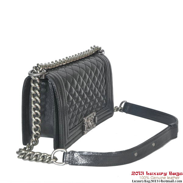 Boy Chanel Flap Shoulder Bag Classic Cannage Patterns A30172 Black Boy Chanel Flap Shoulder Bag Classic Cannage Patterns A30172 Black
