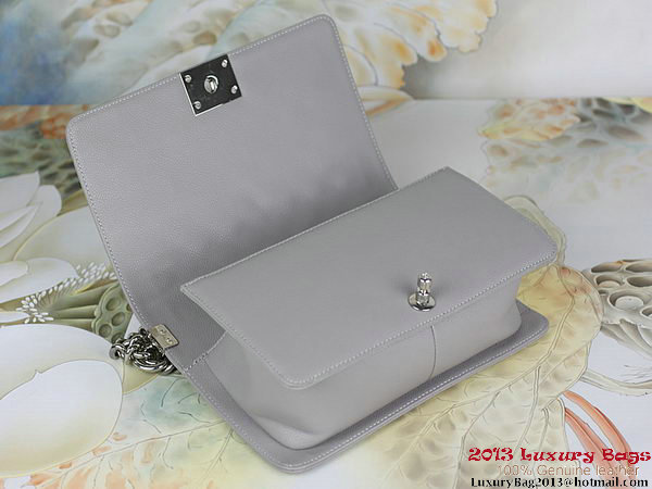 2013 Boy Chanel Flap Shoulder Bag Classic Cannage Patterns A67025 Grey 2013 Boy Chanel Flap Shoulder Bag Classic Cannage Patterns A67025 Grey
