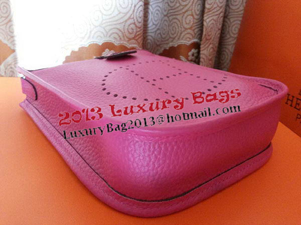 Hermes mini Evelyne Messenger Bag H1608S Rosy Hermes mini Evelyne Messenger Bag H1608S Rosy