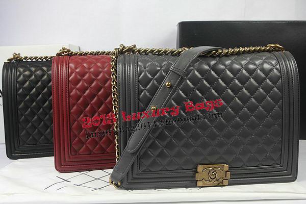 Boy Chanel Flap Shoulder Bag Black Original Sheepskin A67087 Silver Boy Chanel Flap Shoulder Bag Black Original Sheepskin A67087 Silver