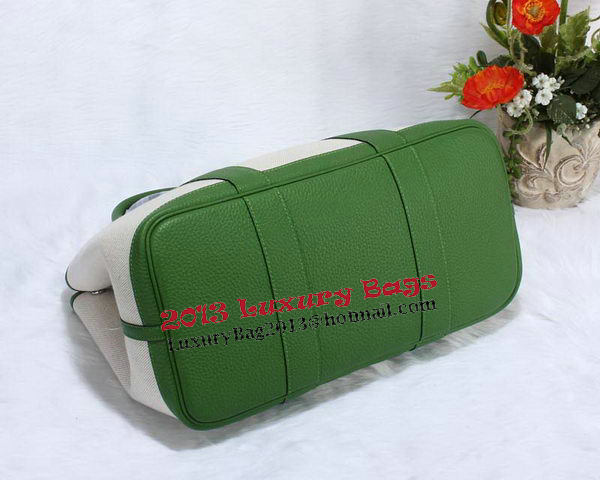 Hermes Garden Party 36cm Tote Bag Canvas Green Hermes Garden Party 36cm Tote Bag Canvas Green