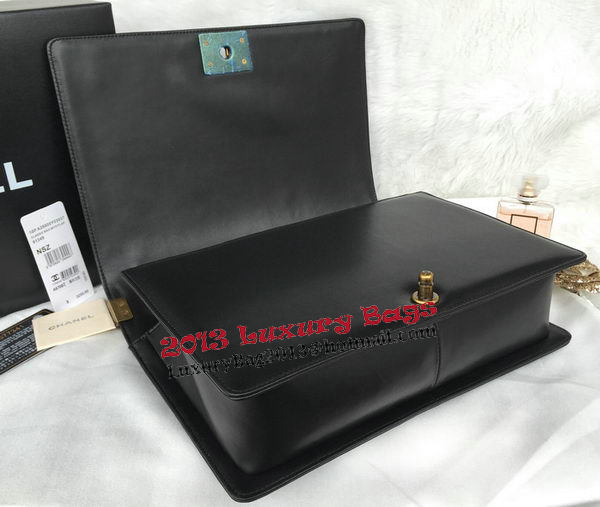 Chanel Boy Flap Shoulder Bag Original Black Sheepskin Leather A67087 Gold Chanel Boy Flap Shoulder Bag Original Black Sheepskin Leather A67087 Gold