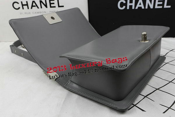 Boy Chanel Flap Shoulder Bags Original Lambskin A67025 Grey Boy Chanel Flap Shoulder Bags Original Lambskin A67025 Grey