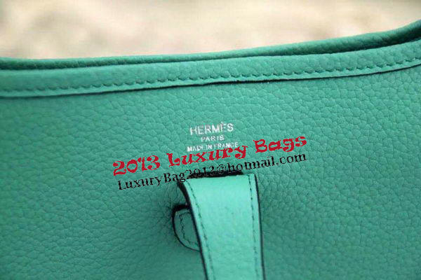 Hermes Evelyne 28cm Messenger Bag Original Leather H1188 Light Green Hermes Evelyne 28cm Messenger Bag Original Leather H1188 Light Green