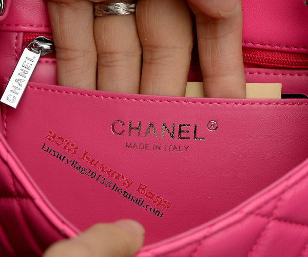 Chanel Classic MINI Flap Bag Rose Sheepskin A37585 Silver Chanel Classic MINI Flap Bag Rose Sheepskin A37585 Silver