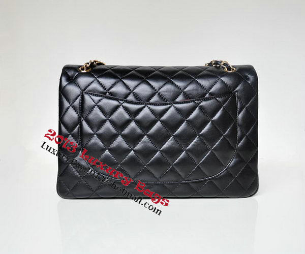 Chanel Maxi Quilted Classic Flap Bag Black Sheepskin A58601 Gold Chanel Maxi Quilted Classic Flap Bag Black Sheepskin A58601 Gold