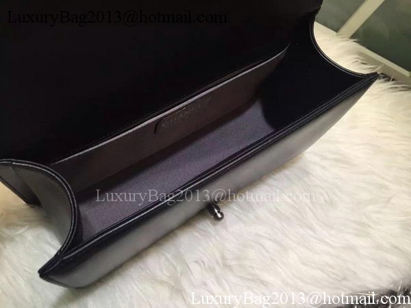 Boy Chanel Flap Shoulder Bag Black Sheepskin Leather A67086 Silver Boy Chanel Flap Shoulder Bag Black Sheepskin Leather A67086 Silver