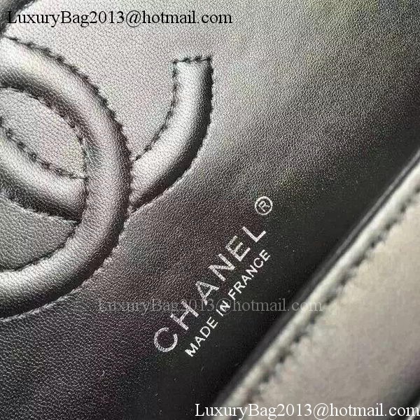 Chanel 2.55 Series Flap Bag Black Lambskin Chevron Leather A5023 Black Chanel 2.55 Series Flap Bag Black Lambskin Chevron Leather A5023 Black