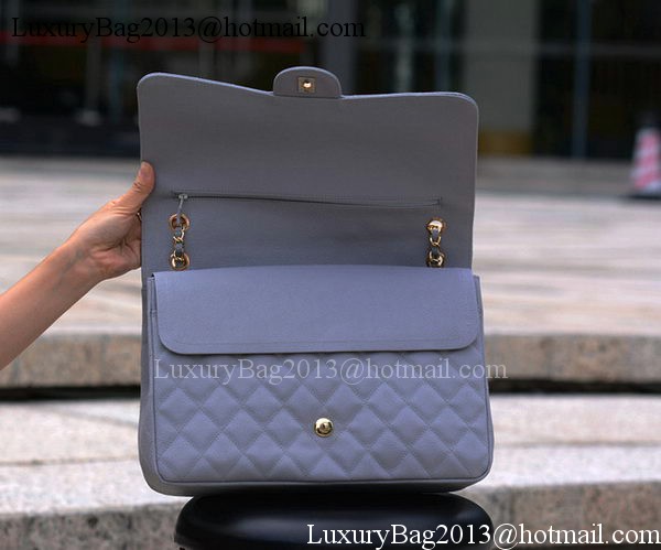 Chanel Maxi Quilted Classic Flap Bag Grey Cannage Pattern A58601 Gold Chanel Maxi Quilted Classic Flap Bag Grey Cannage Pattern A58601 Gold