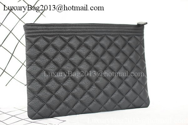 Boy Chanel Chevron Black Calfskin Leather Clutch A69253 Boy Chanel Chevron Black Calfskin Leather Clutch A69253