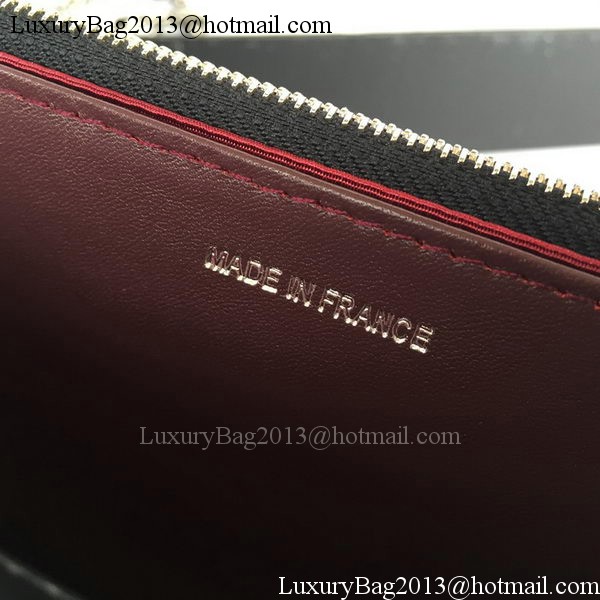 Chanel mini Flap Bag Black Sheepskin Leather A33814S Silver Chanel mini Flap Bag Black Sheepskin Leather A33814S Silver