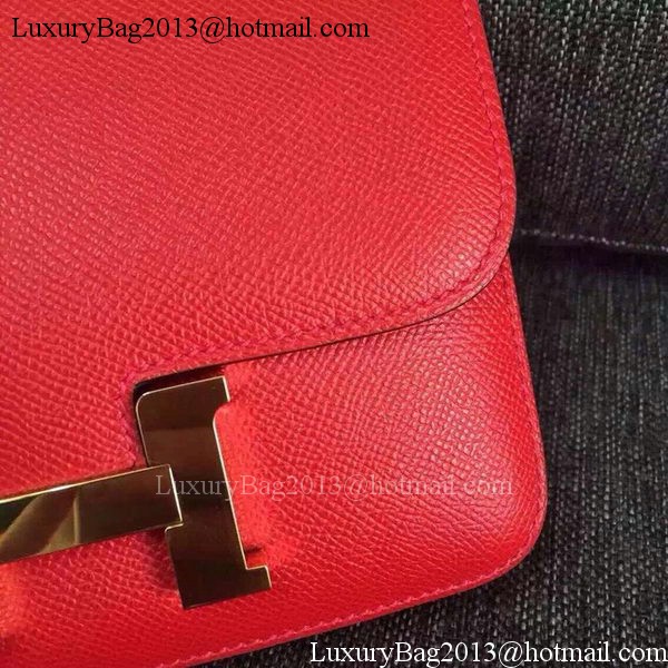 Hermes Constance Bag Calfskin Leather H9999 Red Hermes Constance Bag Calfskin Leather H9999 Red