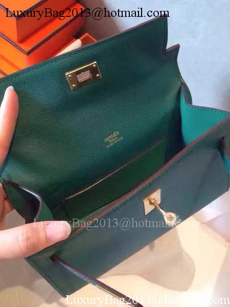 Hermes Kelly 22cm Tote Bag Original Leather KL22 Dark Green Hermes Kelly 22cm Tote Bag Original Leather KL22 Dark Green