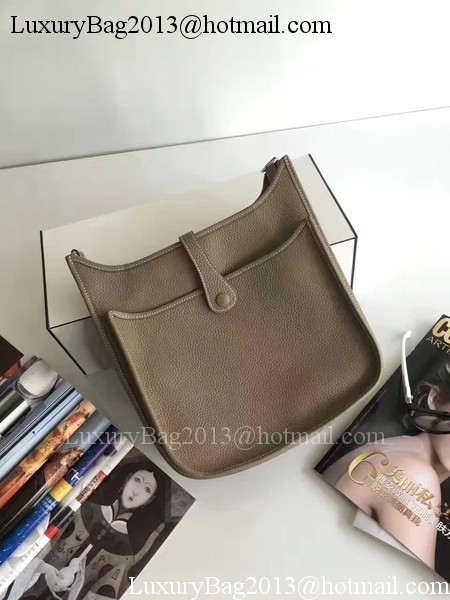Hermes Evelyne 30cm Messenger Bag E3301 Grey Hermes Evelyne 30cm Messenger Bag E3301 Grey