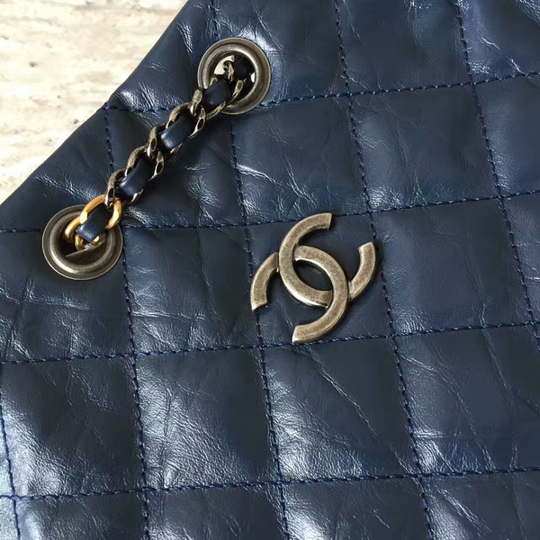 Chanel Sheepskin Leather Backpack 93825 Blue Chanel Sheepskin Leather Backpack 93825 Blue