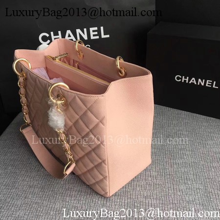 Chanel LE Boy Grand Shopping Tote Bag GST Pink Cannage Pattern A50995 Gold Chanel LE Boy Grand Shopping Tote Bag GST Pink Cannage Pattern A50995 Gold