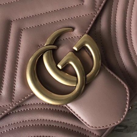 Gucci GG Marmont Matelasse Shoulder Bag 443496 Pink Gucci GG Marmont Matelasse Shoulder Bag 443496 Pink