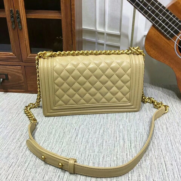 Boy Chanel Flap Shoulder Bag Sheepskin Leather 67086A Camel Boy Chanel Flap Shoulder Bag Sheepskin Leather 67086A Camel