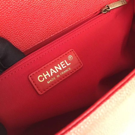 Boy Chanel Flap Shoulder Bag Red Original Cannage Pattern A67087 Gold Boy Chanel Flap Shoulder Bag Red Original Cannage Pattern A67087 Gold