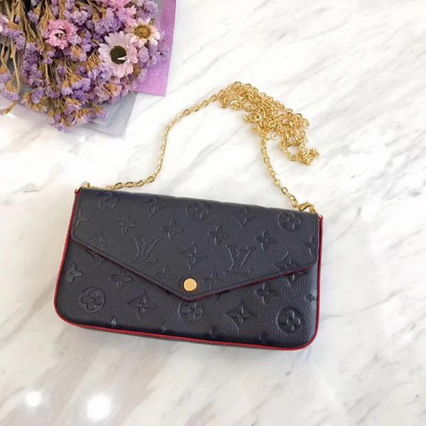 Louis Vuitton Monogram Empreinte POCHETTE FeLICIE M64064 Royal Louis Vuitton Monogram Empreinte POCHETTE FeLICIE M64064 Royal