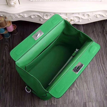 Hermes Toolbox Bag Original Togo Leather H3259 Green Hermes Toolbox Bag Original Togo Leather H3259 Green