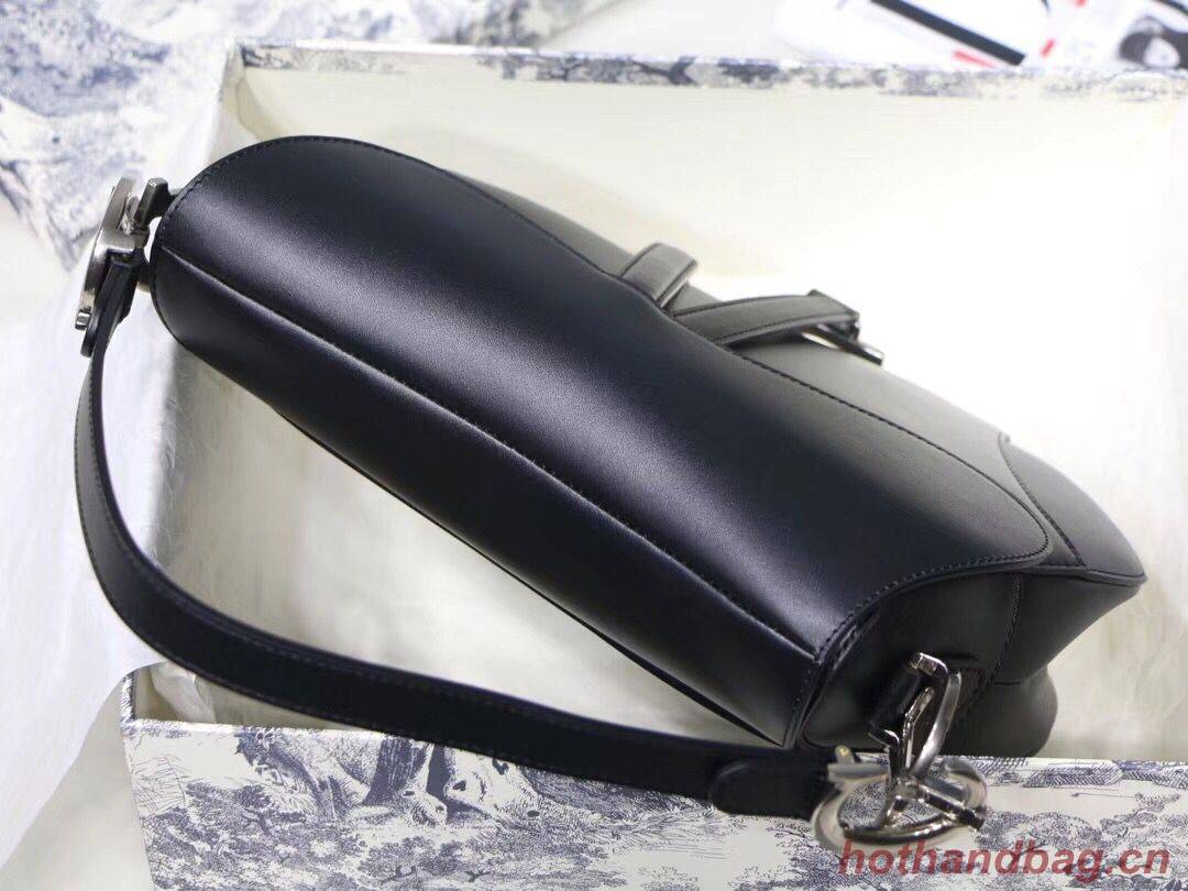 Dior BLACK SADDLE SOFT CALFSKIN BAG M0446V Dior BLACK SADDLE SOFT CALFSKIN BAG M0446V