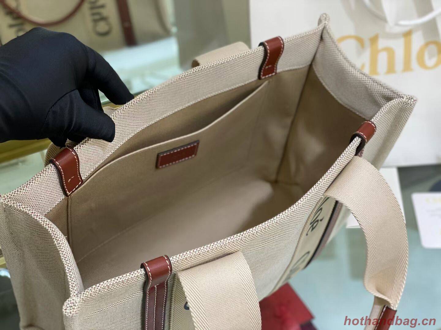 Chloe Cloth & leather 6C026 brown Chloe Cloth & leather 6C026 brown