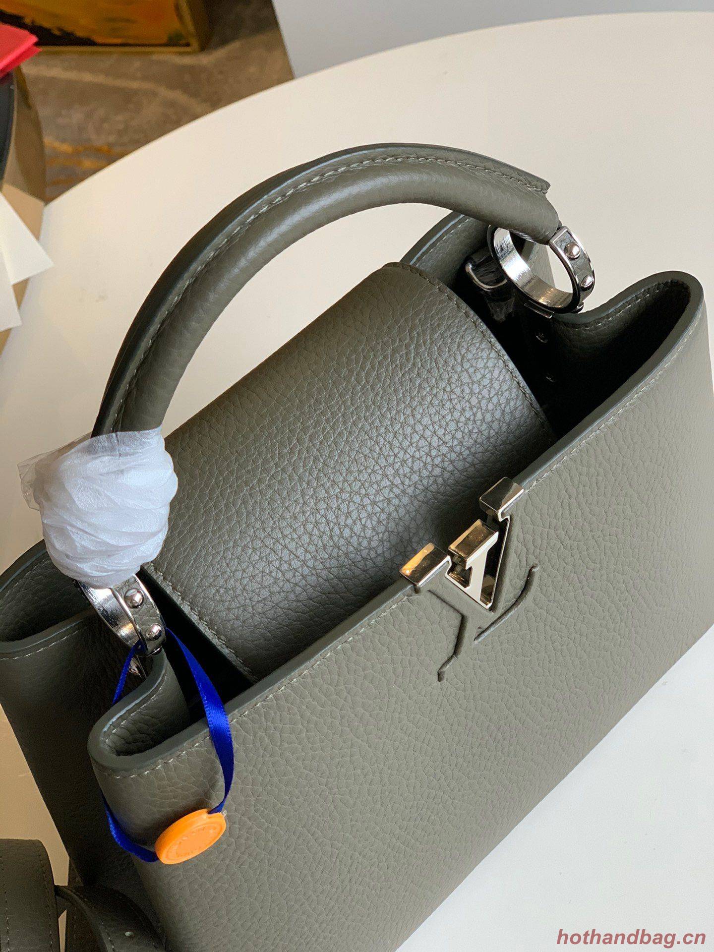 Louis Vuitton CAPUCINES Original Leather PM M57227 Dark Green Louis Vuitton CAPUCINES Original Leather PM M57227 Dark Green