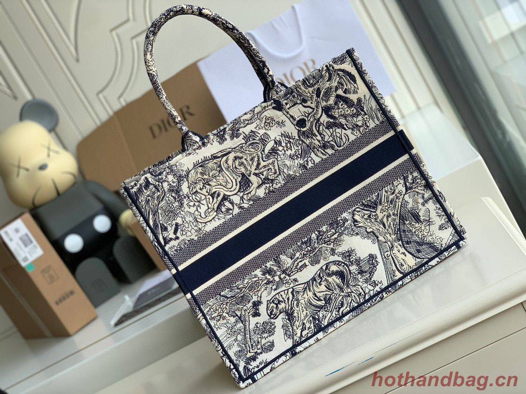 DIOR BOOK TOTE BAG TOILE DE JOUY M1286ZT Customized Name DIOR BOOK TOTE BAG TOILE DE JOUY M1286ZT Customized Name