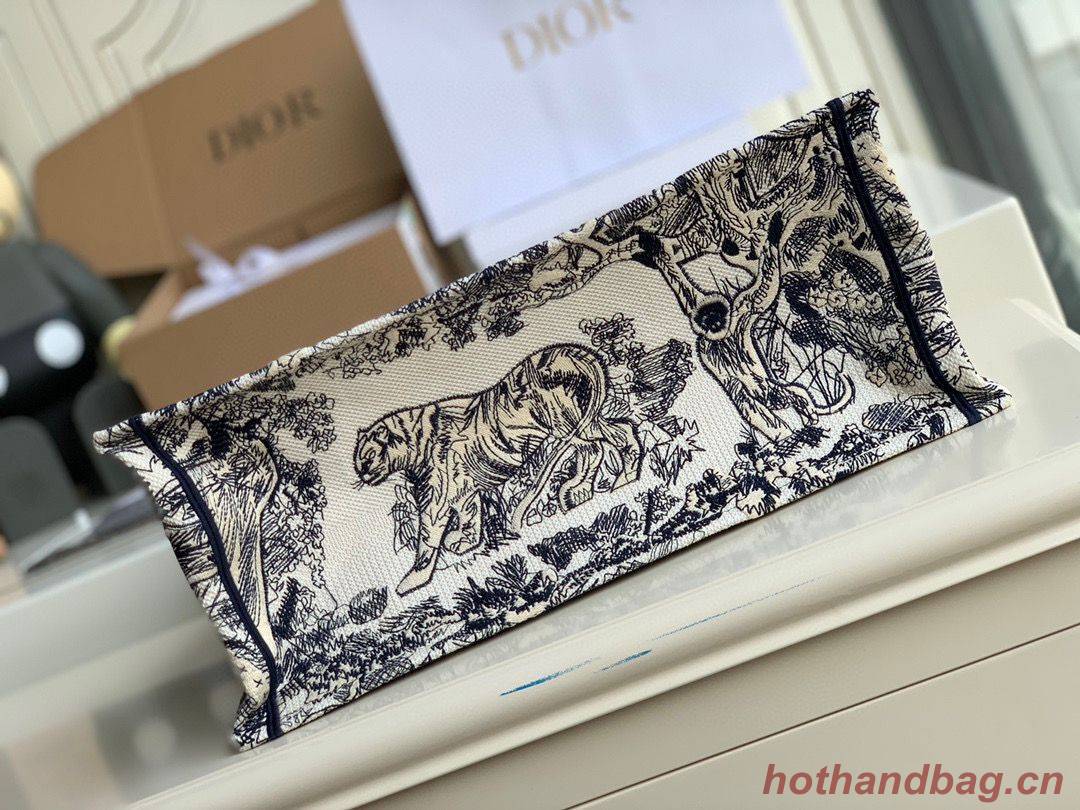 DIOR BOOK TOTE BAG TOILE DE JOUY M1286ZT Customized Name DIOR BOOK TOTE BAG TOILE DE JOUY M1286ZT Customized Name