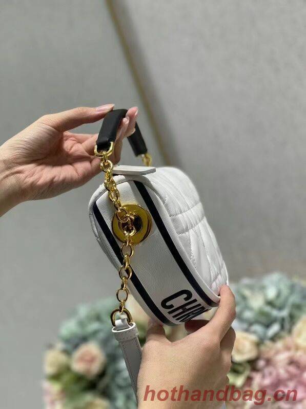 DIOR Shoulder Bag Cannage Lambskin C0617 white DIOR Shoulder Bag Cannage Lambskin C0617 white