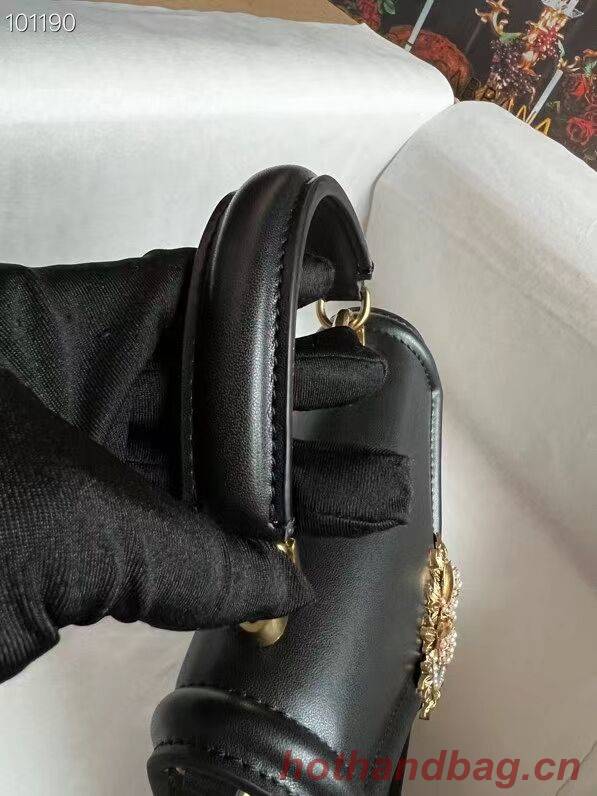 Dolce & Gabbana Origianl Leather Shoulder Bag 4011 black Dolce & Gabbana Origianl Leather Shoulder Bag 4011 black