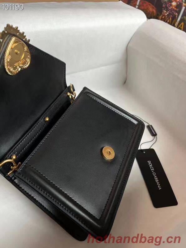 Dolce & Gabbana Origianl Leather Shoulder Bag 4011 black Dolce & Gabbana Origianl Leather Shoulder Bag 4011 black