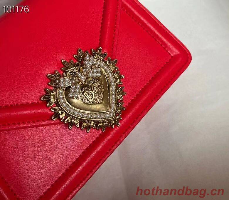 Dolce & Gabbana Origianl Leather Shoulder Bag 4011 red Dolce & Gabbana Origianl Leather Shoulder Bag 4011 red
