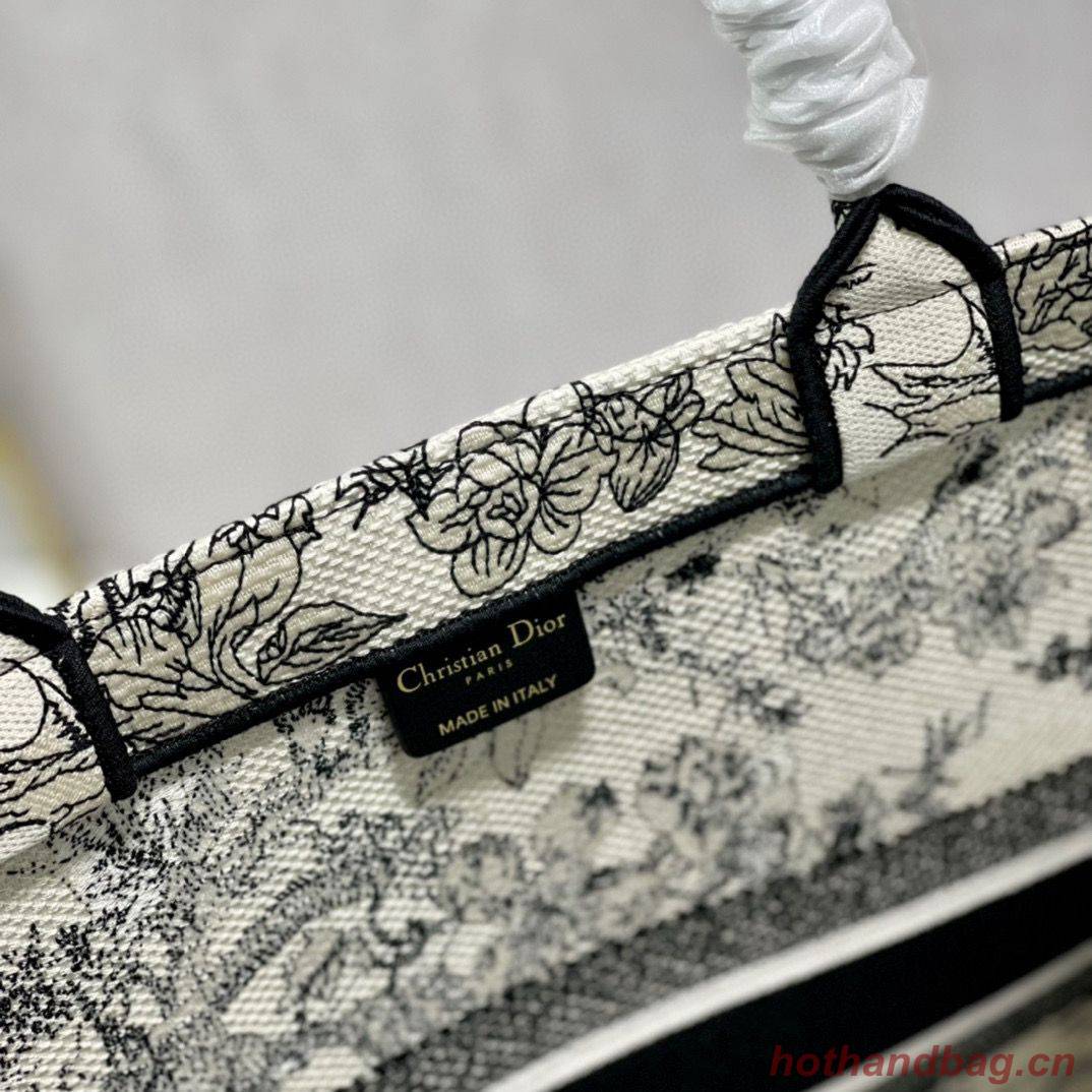 DIOR BOOK TOTE BAG DRAGONFLY DE JOUY M1286ZT Black DIOR BOOK TOTE BAG DRAGONFLY DE JOUY M1286ZT Black