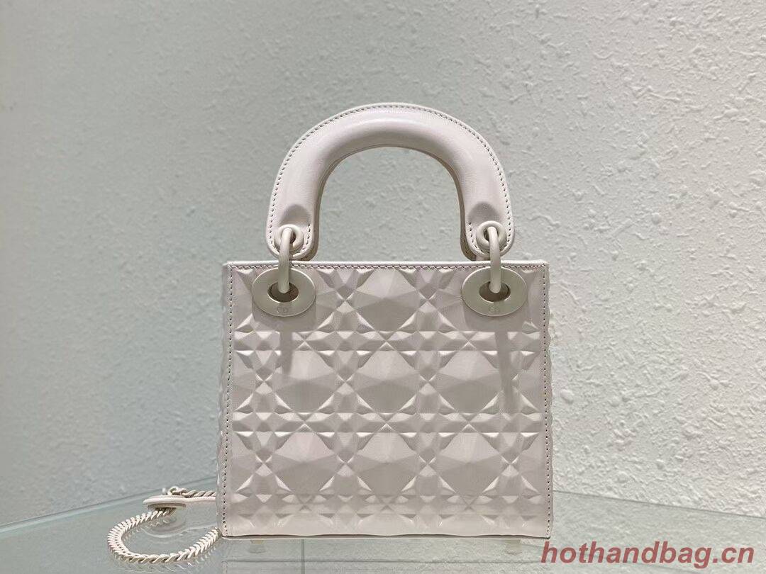 MINI LADY DIOR BAG Cannage Calfskin C2815 white MINI LADY DIOR BAG Cannage Calfskin C2815 white