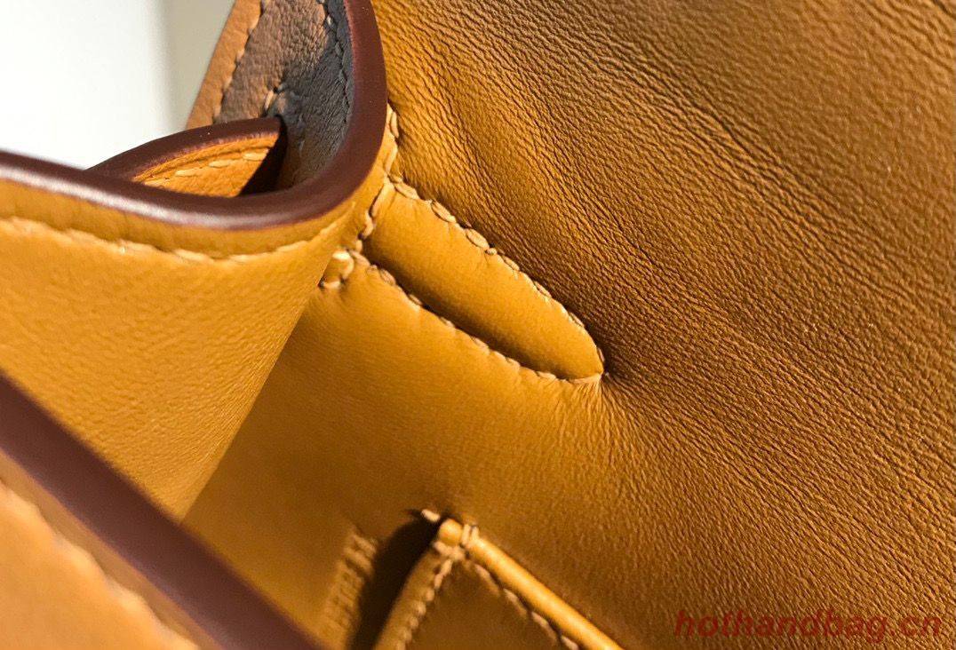 Hermes original swift leather mini Kelly K22CM H23560 Brown Hermes original swift leather mini Kelly K22CM H23560 Brown