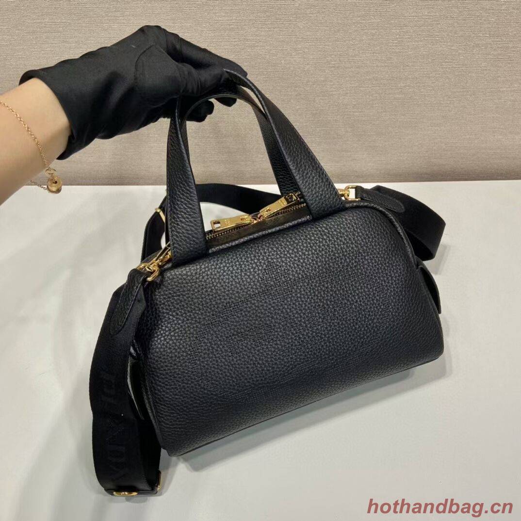 Prada leather tote bag 1DH770 black Prada leather tote bag 1DH770 black