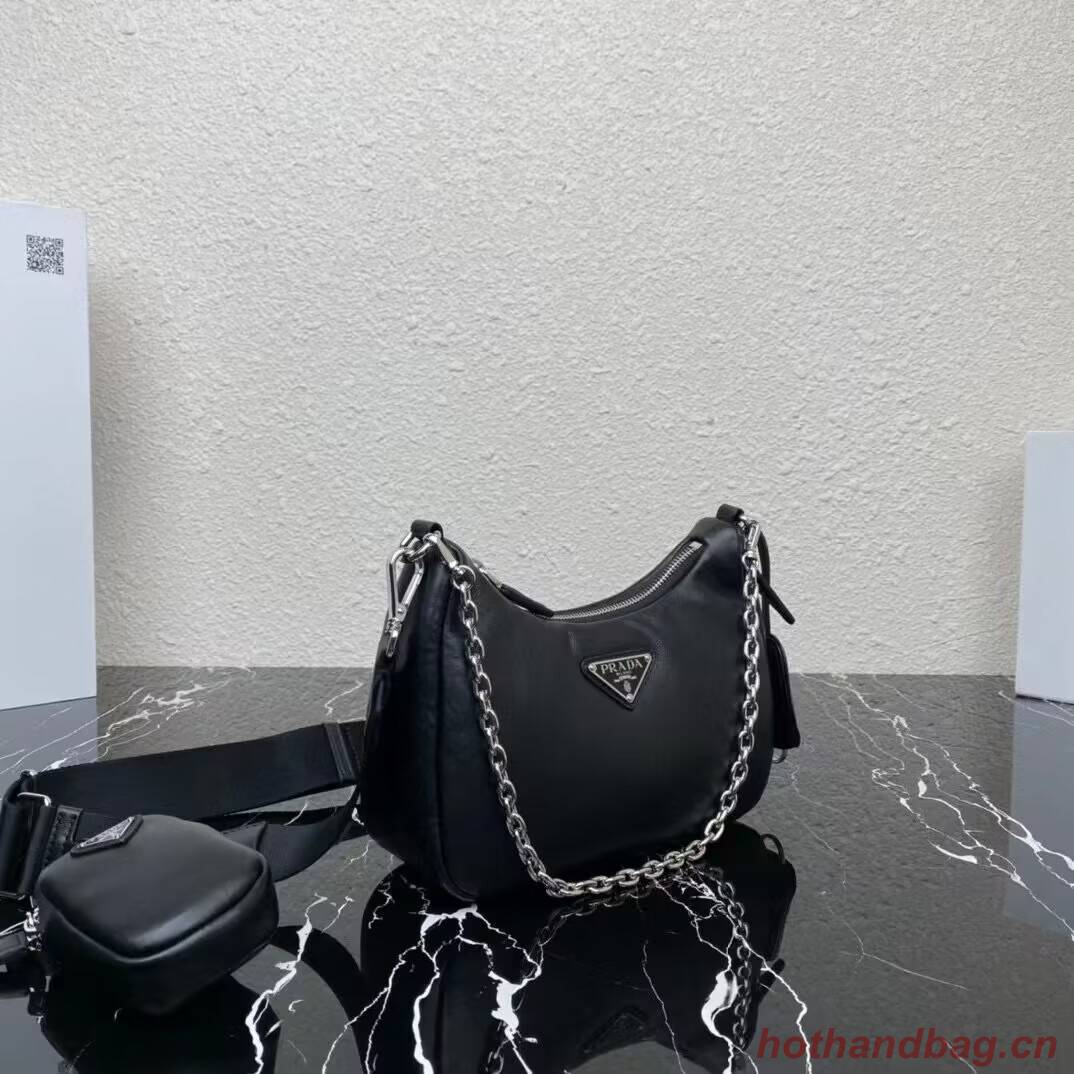 Prada Padded nappa-leather Prada Re-Edition 2005 shoulder bag 1BH204 black Prada Padded nappa-leather Prada Re-Edition 2005 shoulder bag 1BH204 black