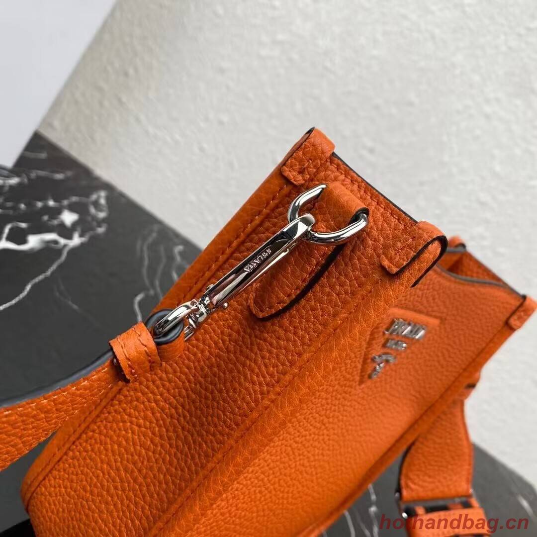 Prada Leather mini shoulder bag 1BH191 Papaya Prada Leather mini shoulder bag 1BH191 Papaya