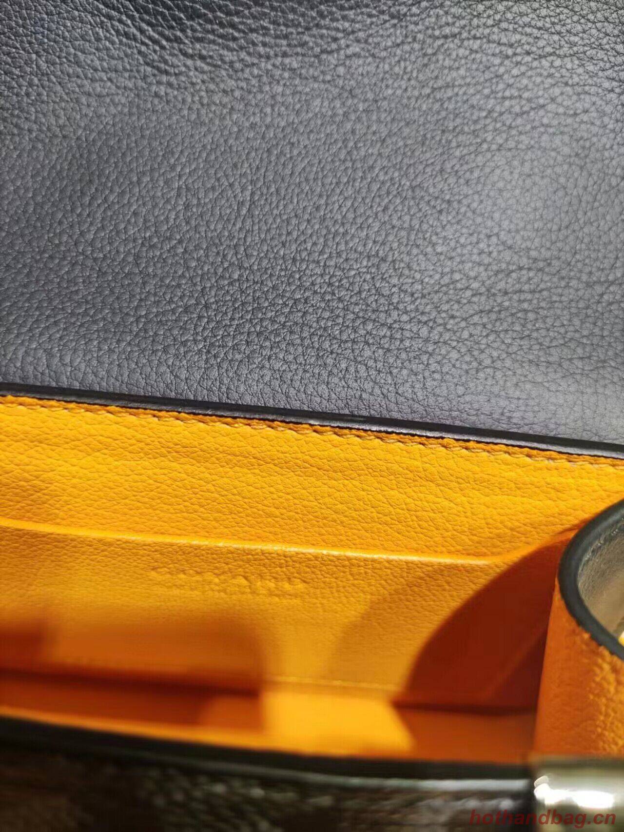 Goyard Nano Saigon Tote Bag Original Leather 55633 Black Goyard Nano Saigon Tote Bag Original Leather 55633 Black