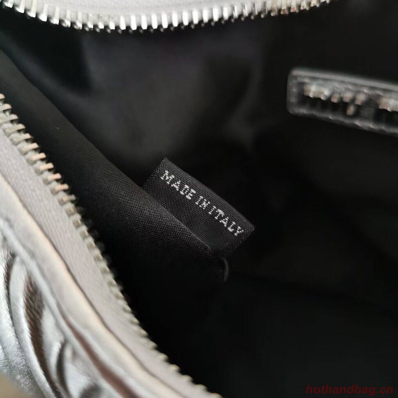 Miu Miu Wander Matelasse Original Sheepskin Bag 5BC125 Silver Miu Miu Wander Matelasse Original Sheepskin Bag 5BC125 Silver