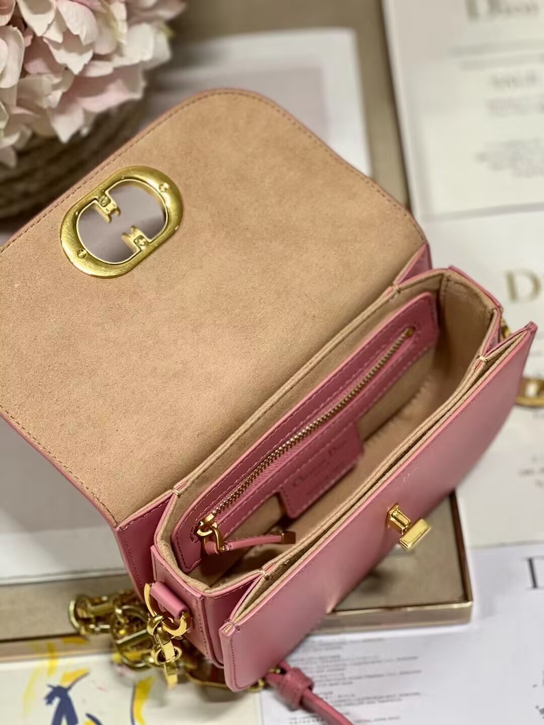 DIOR Box Calfskin M9261U pink DIOR Box Calfskin M9261U pink