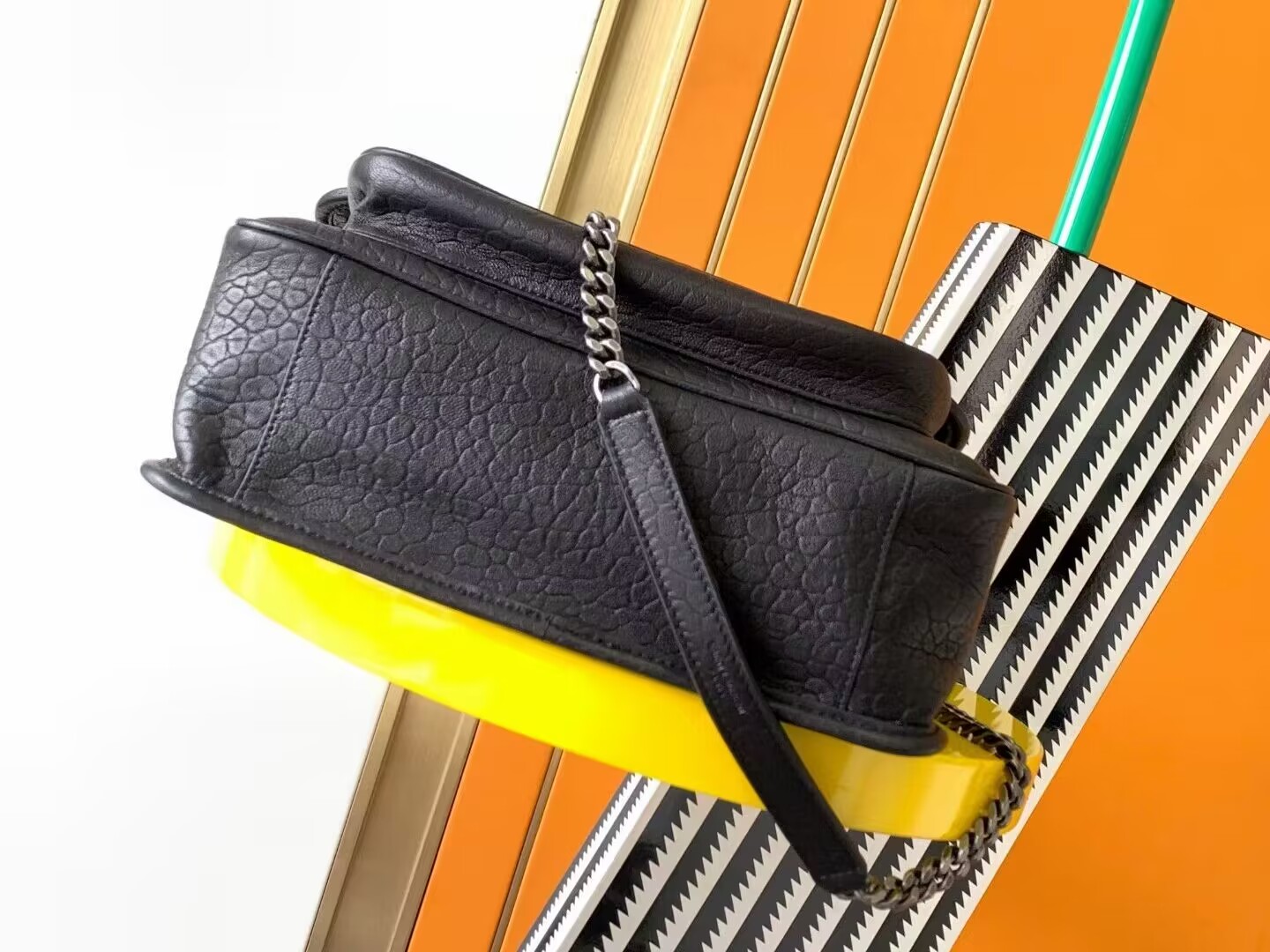 SAINT LAURENT NIKI MEDIUM IN GRAINED LAMBSKIN Y783361 BLACK SAINT LAURENT NIKI MEDIUM IN GRAINED LAMBSKIN Y783361 BLACK