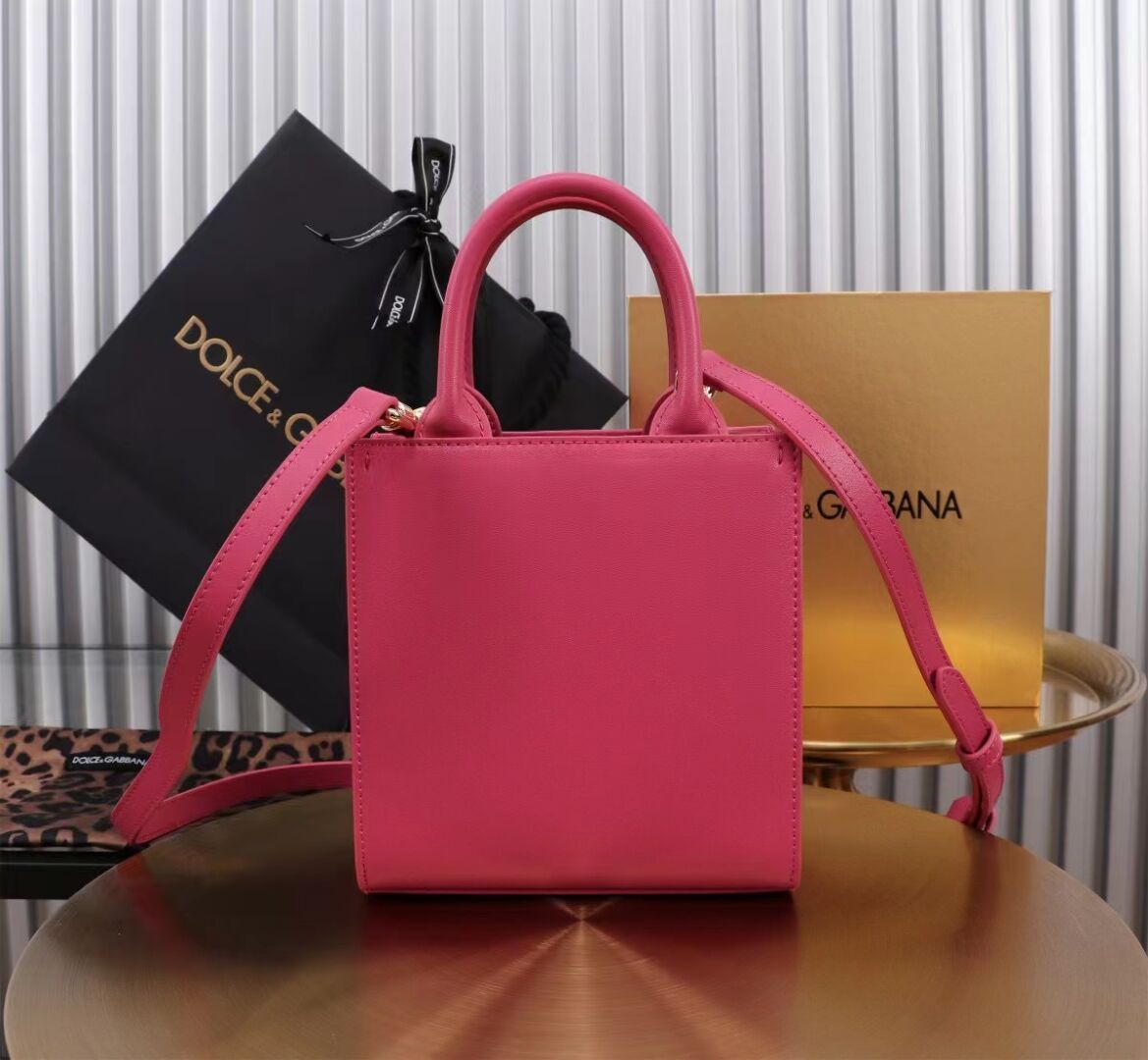 Dolce & Gabbana leather Shoulder Bag G6507 rose Dolce & Gabbana leather Shoulder Bag G6507 rose