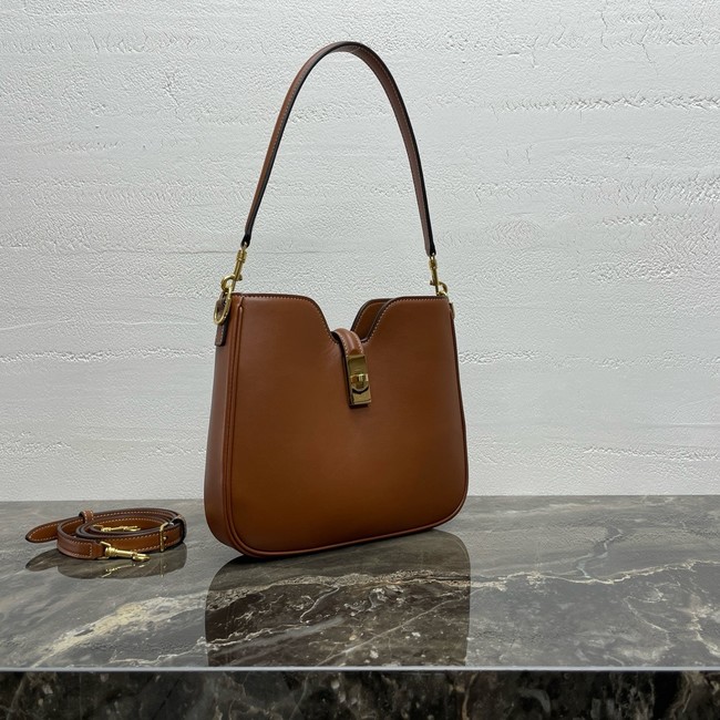 Celine SMALL CAMILLE 16 SOFT BAG IN SMOOTH CALFSKIN 120693 TAN